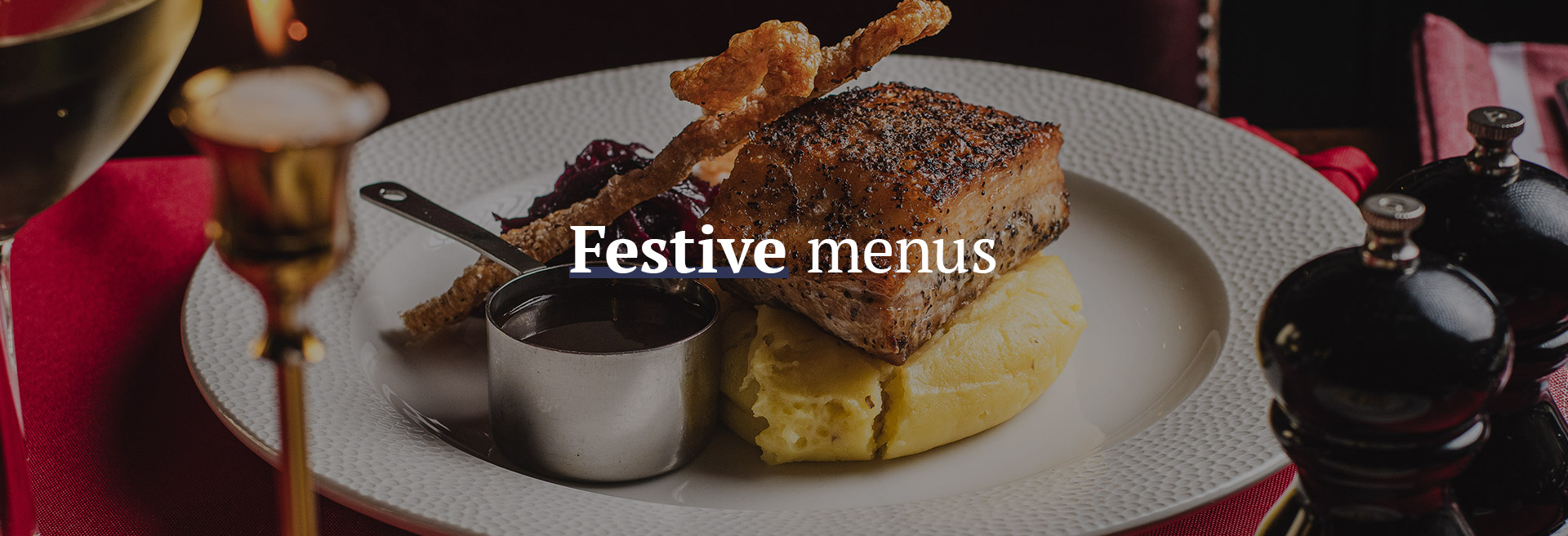 Christmas menu at Harry Cook Free House