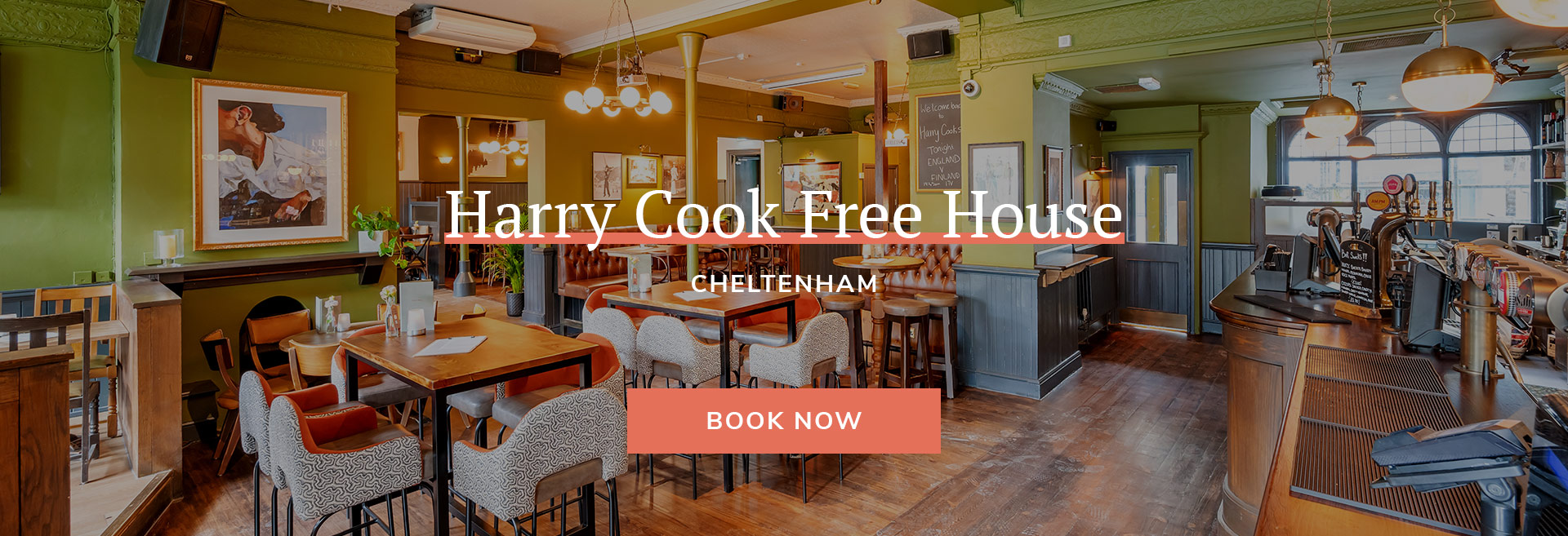 Come down to your local pub at Harry Cook Free House in Cheltenham